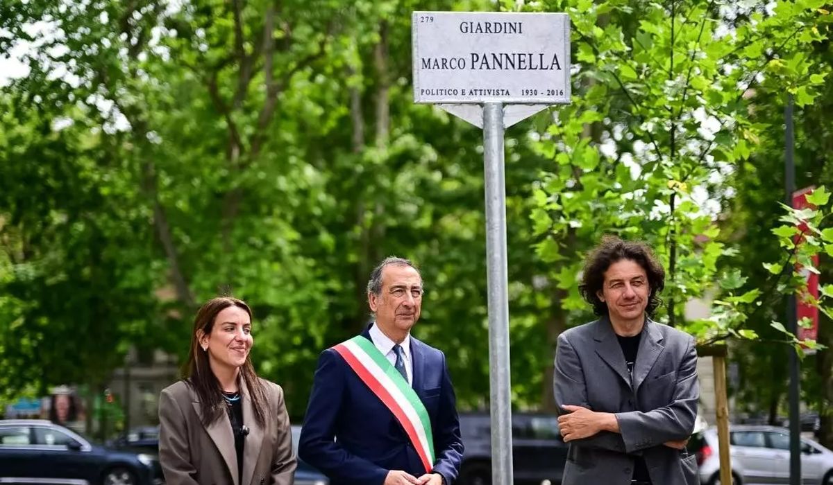 Milano intitola a Marco Pannella i giardini davanti a San Vittore